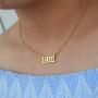 HUTINICE Birth Year Necklace, Old English Number Silver Pendant Necklace for Women and Girl Birthday Gift 18 inch Gold Chain Stainless Steel Friendship Jewelry