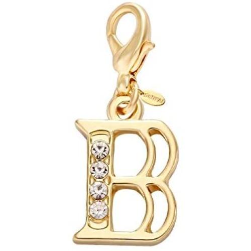 SENFAI 26 Alphabet English Letters Crystal First Initial Name Charms for Bracelet,Necklace,Zipper Puller (B1)