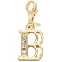 SENFAI 26 Alphabet English Letters Crystal First Initial Name Charms for Bracelet,Necklace,Zipper Puller (B1)
