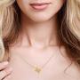 MUSTHAVE Texas 18K Gold Plated Necklace with Message Card, Yellow Gold Color, Anchor Chain, Best Gift Necklace, Size 16 inch + 2 inch Extender, Texas Pendant, Gift Card