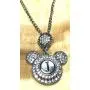 Snap Jewelry Mickey Mouse Shape Necklace Fits 18-20mm Snaps 20-3'' Extender Snap Jewelry Mickey Mouse Shape Necklace Fits 18-20mm Snaps 20-3'' Extender