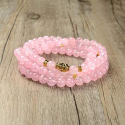 Self-Discovery 108 Japa Mala Beads Bracelet Buddha Charm Bracelet Necklace for Men Women Protection