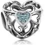 JMQJewelry Christmas Gifts Signature Heart Birthday Birthstone Charms for Bracelets Women Jewelry