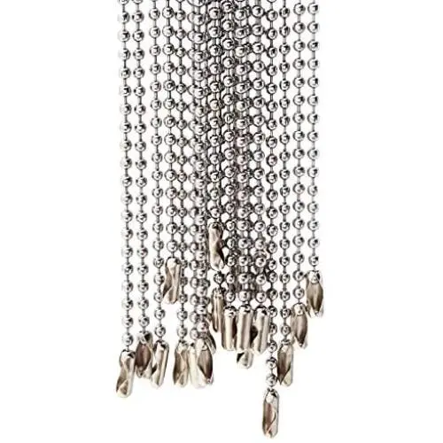 #3 2.3mm ballchain 20 Pcs Stainless Steel Bead Chain 30 inches Ball Chain Necklace #3 2.3mm ballchain 20 Pcs Stainless Steel Bead Chain 30 inches Ball Chain Necklace