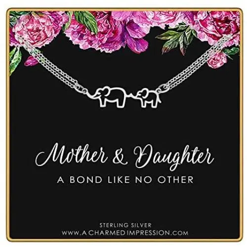 A Charmed Impression Mother & Daughter Bracelet • Gift for Mom Daughter • Elephant Bracelet • Mother Elephant with Baby • Daughter Gift from Mom • Birthday Gifts for Girls for Women A Charmed Impression Mother & Daughter Bracelet • Gift for Mom Daughter • Elephant Bracelet • Mother Elephant with Baby • Daughter Gift from Mom • Birthday Gifts for Girls for Women