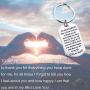 FUSTMW to My Husband Keychain Gift for Husband Anniversary Birthday Gifts Soulmate Keychain from Wife Lover Keychain