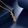 Beautlace DNA Double Helix Chemistry Science Molecule Biology Necklace and Earrings Jewelry Set Silver/18K Gold/Black Gun Plated Jewelry for Women and Girls Beautlace DNA Double Helix Chemistry Science Molecule Biology Necklace and Earrings Jewelry Set Silver/18K Gold/Black Gun Plated Jewelry for Women and Girls