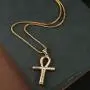 HZMAN Ankh Cross Stainless Steel Horus Eye Pendant Ancient Egyptian Protection Necklace 22 + 2 inch Chain HZMAN Ankh Cross Stainless Steel Horus Eye Pendant Ancient Egyptian Protection Necklace 22 + 2 inch Chain