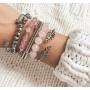 Kinsley Armelle Goddess Collection - Silver Laurel Leaf Bracelet