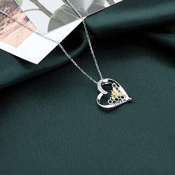 FAADBUK Queen Necklace Bee Gold Plated Pendant Necklace Geometric Bee Hive with Honey Bee Necklace Gift for Girlfriend Wife Mom