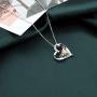 FAADBUK Queen Necklace Bee Gold Plated Pendant Necklace Geometric Bee Hive with Honey Bee Necklace Gift for Girlfriend Wife Mom