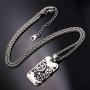 U7 Men Steampunk Jewelry Stainless Steel Rope Chain Cool Gear Pendant Necklace