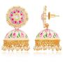 Aheli Jhumka Jhumki Enamel Earrings Indian Traditional Bollywood Ethnic Fashion Jewelry for Women