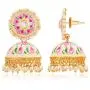 Aheli Jhumka Jhumki Enamel Earrings Indian Traditional Bollywood Ethnic Fashion Jewelry for Women