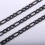 U7 Men Women Fashion Link Bracelet,Wrist Jewelry Stainless Steel/18K Gold Plated Figaro/Cuban/Snake/Rope Chain Bracelet, Width 3-12MM,Stainless/Black/Gold/Rose Gold Color Options