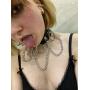 Xjoyous PU Leather Choker Collar Necklace, Vintage Gothic Punk Rock Rivet Necklace for Women and Girls Accessory