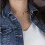 Chicque Tiny Star Choker Necklace Short Gold Dangle Necklace Chain Tassel Sequins Necklaces Jewelry for Women and Girls Chicque Tiny Star Choker Necklace Short Gold Dangle Necklace Chain Tassel Sequins Necklaces Jewelry for Women and Girls
