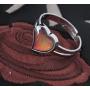Acchmn Mood Ring Heart Shaped Changing Color Emotion Feeling Finger Ring 2 Pcs with Box