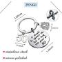 PENQI Funny 40th 50th 60 th Birthday Gifts It Should be Against The Law to Look This Good at 40/50/60 Happy Birthday Keychain for Women Men