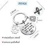 PENQI Funny 40th 50th 60 th Birthday Gifts It Should be Against The Law to Look This Good at 40/50/60 Happy Birthday Keychain for Women Men