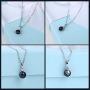 925 Sterling Silver Freshwater Cultured Pearl Pendant Necklace JO WISDOM Jewelry for Women,Girls