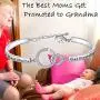 BEKECH The Best Moms Get Promoted to Grandma Interlocking Circles Bracelet Gift for Grandmother Nana Yaya Grammy Nonna BEKECH The Best Moms Get Promoted to Grandma Interlocking Circles Bracelet Gift for Grandmother Nana Yaya Grammy Nonna