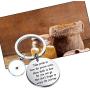 FUSTMW Mustard Seed Keychain Mustard Seed Faith Gifts Religious Faith Jewelry Mustard Seed Charm Inspiration Gifts
