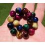 Serirtire 8mm Tiger Eye Gemstone Bracelet Round Beads Stretch Bracelet Handmade Healing Stone Jewelry for Women Girls