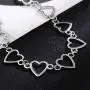 Konpicca Heart Choker Necklace - Simple Geometric Circle Choker Statement Clavicle Necklace for Women Girls Necklace Jewerly Konpicca Heart Choker Necklace - Simple Geometric Circle Choker Statement Clavicle Necklace for Women Girls Necklace Jewerly