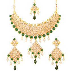 Touchstone Indian Bollywood Handcrafted Traditional Royal Mughal Kundan Polki Meenakari Enamel Colorful Wedding Designer Jewelry Long Necklace Set in Gold and Silver Tone for Women.