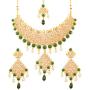 Touchstone Indian Bollywood Handcrafted Traditional Royal Mughal Kundan Polki Meenakari Enamel Colorful Wedding Designer Jewelry Long Necklace Set in Gold and Silver Tone for Women.