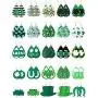 25 Pairs St. Patricks Day Faux Leather Earrings Irish Shamrock Dangle Earrings Green Clover Teardrop Earrings Set for Women Girls 25 Pairs St. Patricks Day Faux Leather Earrings Irish Shamrock Dangle Earrings Green Clover Teardrop Earrings Set for Women Girls