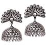 Aheli Indian Boho Bohemian Oxidized Jhumki Earrings Ethnic Wedding Fashion Antique Tribal Jewelry for Women Girls
