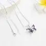 constantlife Cremation Jewelry for Ashes Memorial Urn Necklace Silver Plated Elegant Butterfly Shape Crystal Pendant Keepsake for Human Pets constantlife Cremation Jewelry for Ashes Memorial Urn Necklace Silver Plated Elegant Butterfly Shape Crystal Pendant Keepsake for Human Pets