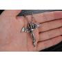 Godyce Dragon Sword Pendant Necklace Stainless Steel Men Vintage Jewelry