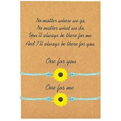 YANCHUN Long Distance Bracelet for Best Friends Handmade Wave Bracelet for Women Girls Promise Friendship Bracelet for 2