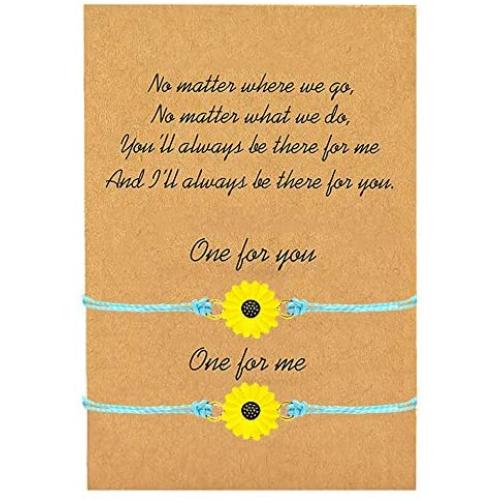 YANCHUN Long Distance Bracelet for Best Friends Handmade Wave Bracelet for Women Girls Promise Friendship Bracelet for 2