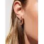 Twisted Hoop Earrings 14K Gold Plated 925 Sterling Silver Post Chunky Hoop Earrings Lightweight High Polished Hoops Jewelry Gift for Women and Gi