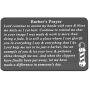 Gzrlyf Barbers Prayer Wallet Card Metal Wallet Insert Inspirational Gifts for Hairdresser Hairstylist