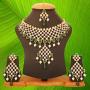 Touchstone Indian Bollywood Handcrafted Traditional Royal Mughal Kundan Polki Meenakari Enamel Colorful Wedding Designer Jewelry Long Necklace Set in Gold and Silver Tone for Women.