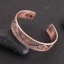 Magnetic Health Therapy Bracelet Tree of Life Yggdrasil Cuff Bangle for Women Men Pagan Jewelry