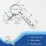 HN HNHB Jet Traveler Gifts Pilot Keychain Fly Safe I Need You Here with Me for Flight Attendant Airline Stewardess Steward Safe Trip