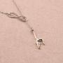 FUSTMW Gymnast Gift Gymnastics Y Necklace Infinity Love Charm Gymnast Jewelry Gymnastics Class Gift for Women Girls