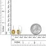 Gem Stone King Sterling Silver Yellow Citrine Dangle Earrings 3.00 cttw Gemstone Birthstone Oval 9X7MM