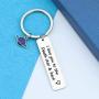 HN HNHB Long Distance Relationship Keychain I Love You to The Death Star & Back Gift Boyfriend Girlfriend Dad Mom Husband Wife Fiance Fiancee