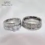 wedding ring set His Hers Couples Matching Rings Womens 10k White Gold Filled Heart CZ Wedding Engagement Ring Bridal Sets & Mens Tungsten Carbide Wedding Band wedding ring set His Hers Couples Matching Rings Womens 10k White Gold Filled Heart CZ Wedding Engagement Ring Bridal Sets & Mens Tungsten Carbide Wedding Band