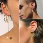 Initial Dangle Earrings Women 18K Gold Plated Personalized Alphabet 26 Letters Charm Hypoallergenic Earrings Jewelry Fashion Gift for Women Girls, Send Gift Box