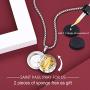 FaithHeart Saint Michael/Christopher/Anthony/St. Joseph/Patrick Pendant Necklace, Stainless Steel Essential Oil Diffuser Locket Pendants Custom Engraved Saints Jewelry (Send Gift Box)