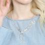 Goth Punk Vintage Costume Necklace - Heart, Cross, Moon & Star Choker, T-Rex Dinosaur Skeleton Statement Bib Unique Fun Novelty Gift