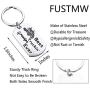 FUSTMW Trucker Grandpa Gifts Best Truckin Grandpa Ever Keychain Trucker Driver Grandpa Gifts Truck Gift for Grandpa